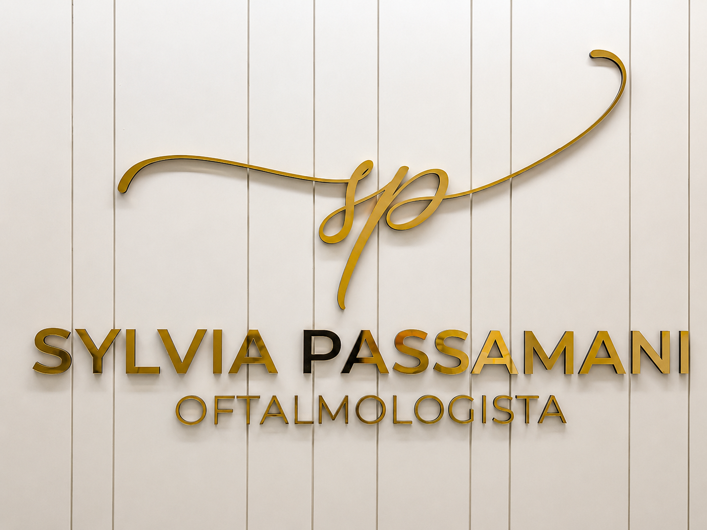 Identidade visual da Dra. Sylvia Passamani na clínica